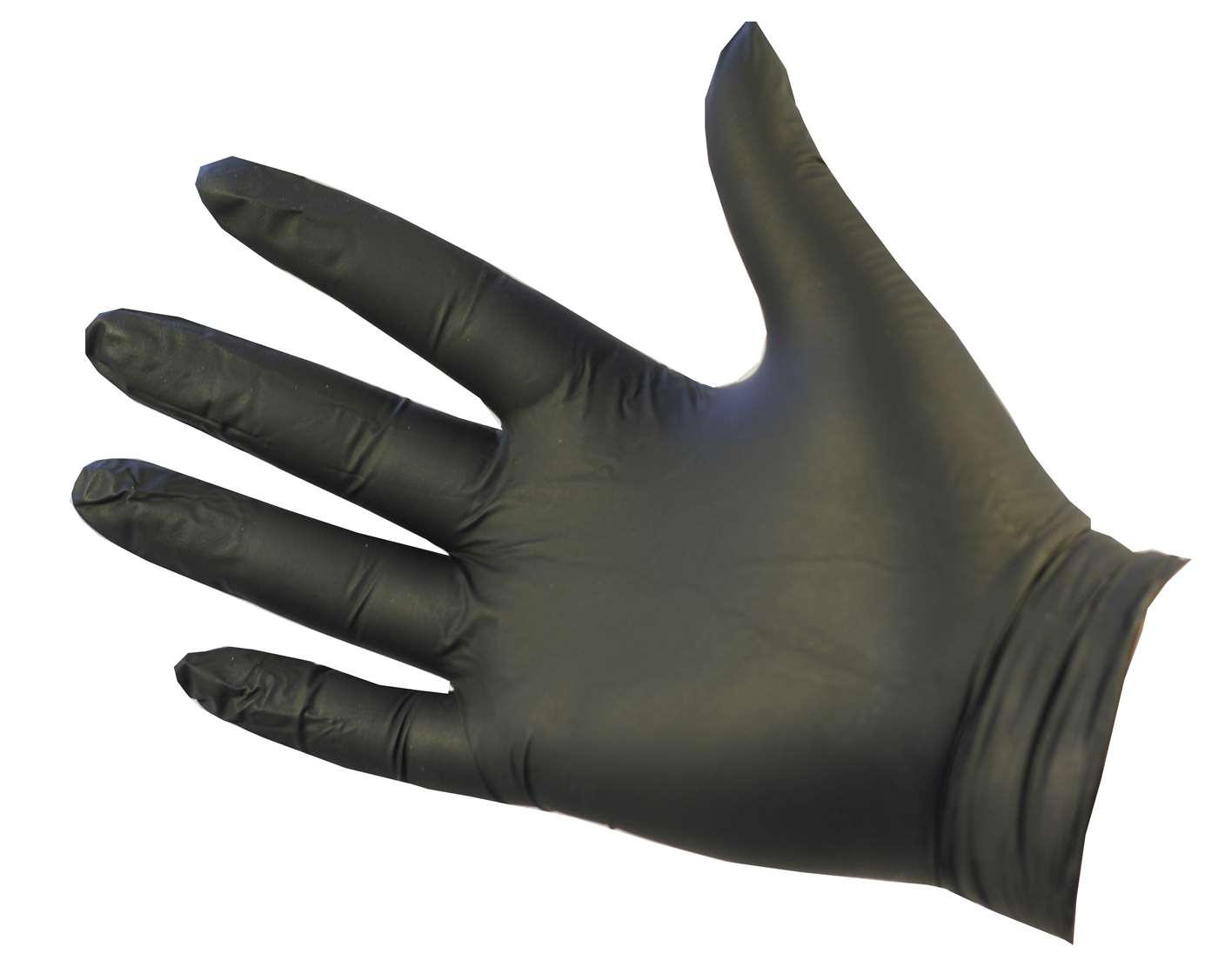 BLACK NITRILE GLOVES X/LARGE}