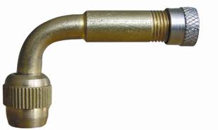 2612-90 BENT VALVE EXT (Brass) 90 Degree Bend}